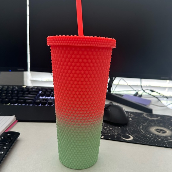 Pink And Green Watermelon Double Wall Cup - Picture 2 of 3